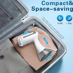 Ångtvättar-Handhållen Klädångare, 1500W Portabel Klädångare med 300ml Avtagbar Vattentank, Värme