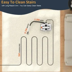 Städmaskiner-Handhållen Mattrengöring 750W Spot Cleaner