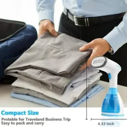 Blue dream Ångtvättar-Handhållen ångare 1500W 280ML, Bärbar ångare Snabb uppvärmning Handhållen ångare Kläder Ångare