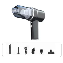 LBSS Dammsugare & Tillbehör-Handhållen Sladdlös Dammsugare med 3 Munstycken Elektrisk Dammblåsare För Hushåll Bilar