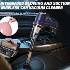 LBSS Dammsugare & Tillbehör-Handhållen Sladdlös Dammsugare med 3 Munstycken Elektrisk Dammblåsare För Hushåll Bilar