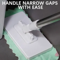 Städmoppar-Handsfree Minimopp för Klädbyte med Engångsvåtservetter och 4 Återanvändbara Dukar