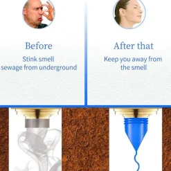 Skadedjur & Insekter-Helt koppar rostfritt stål silikon avloppsskydd Självstängande inre kärna, insektssäker golvavloppsskydd inre kärna-kök/vattenventil/badrum