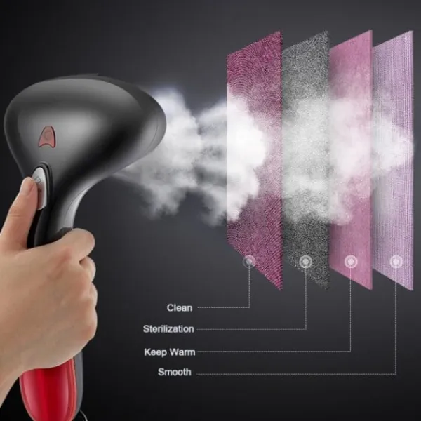 Hommy Ångtvättar-Hem Hand Plagg Strykjärn Ångkokare för kläder Resande BärbarKraftfullt Tyg Ånga