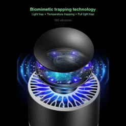 HERZBERG Skadedjur & Insekter-HG-03138: Light & Vacuum Mosquito Killer Lamp