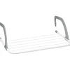 Het rea Tvättillbehör-Hett erbjudande till lågt pris! Torkställning för kläder - Hängande ställning för element och balkong, Liten storlek, 3m torkkapacitet, Vit, 50cm längd - Glad | Fyndiq