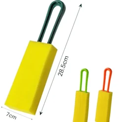 LBSS Svampar & Dukar-Högdensitetssvampkoppsborste med långt skaft Återanvändbar vattenflaskaborste