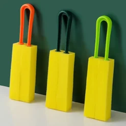 LBSS Svampar & Dukar-Högdensitetssvampkoppsborste med långt skaft Återanvändbar vattenflaskaborste