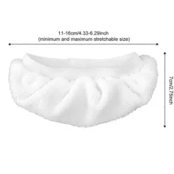 Ångtvättar-Högkvalitativa 10 st Ångrengöringstillbehör, universella återanvändbara ångmoppdynor, ångmunstycksfästen handhållen Vit