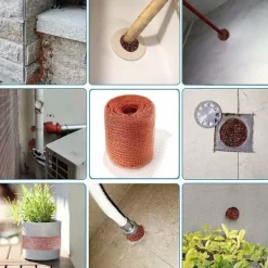 Skadedjur & Insekter-Högkvalitativt nät mot gnagare, 100 % koppar mot sniglar, råttor, fåglar, nematoder, Ferramol, stickat kopparnät för inomhusbruk, trädgård (6 meter) | Fyndiq