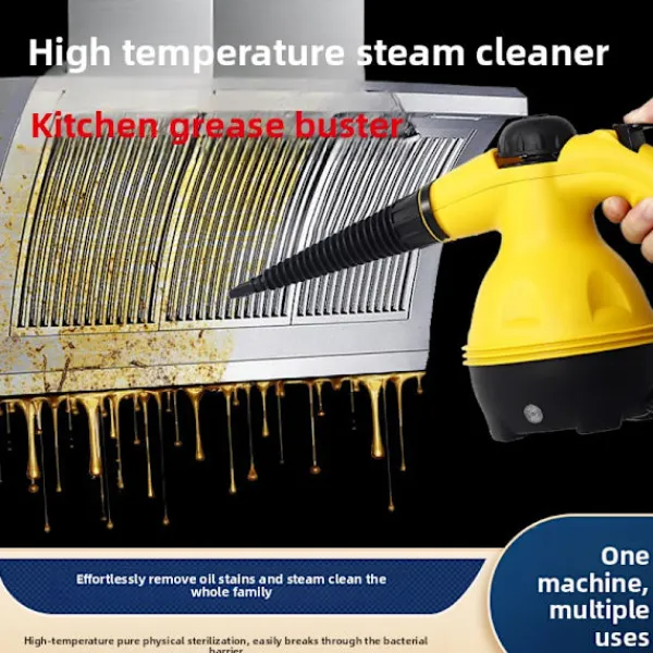 EASTVAPS Ångtvättar-Högtrycks handhållen ångrengörare med 9 tillbehör för hem och kök