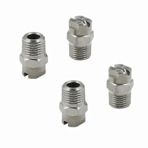 DAO Högtryckstvättar-Högtrycks Spraymunstycken i Rostfritt Stål - För Ytrengörare Tvättmunstycke 65 Graders Öppning 1.3 Mm Gängad Anslutning 1/4' db