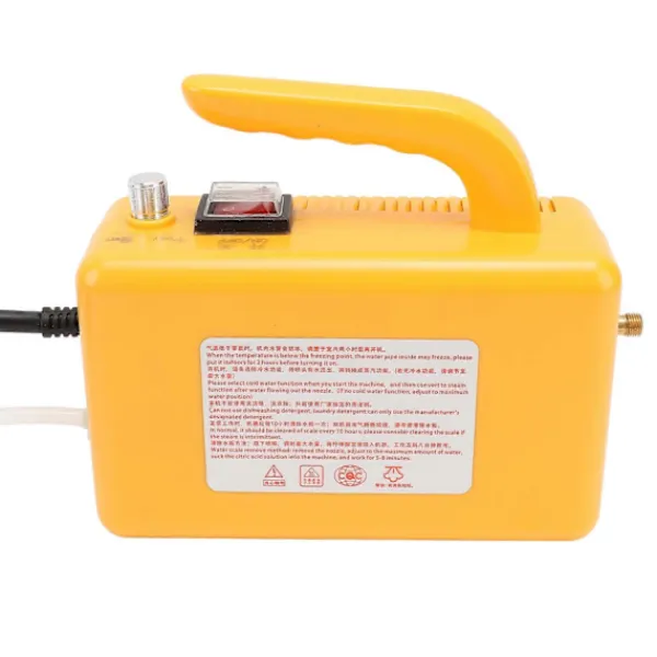 Ångtvättar-Högtrycksångrengörare Handhållen Hög Temp Bärbar Rengöringsmaskin Tanklös för Hemmabruk Bilvård Kök 2600W UK-kontakt 220V