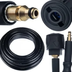 Rosfix Högtryckstvättar-Högtrycksslangförlängning 10M QC – Nylonförstärkt | 200 Bar | Kompatibel med Stihl, Nilfisk, Gerni