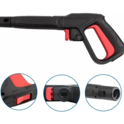 TrueNorth Högtryckstvättar-Högtryckstvätt, 16mpa Högtrycksvattenpistol Vattenstråle Vattenpistol Kompatibel med Bosch Aqt Black - JA