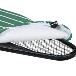 Northix Strykjärn-Höjdjusterbar strykbräda med strykjärnsstöd, 121 x 39 cm