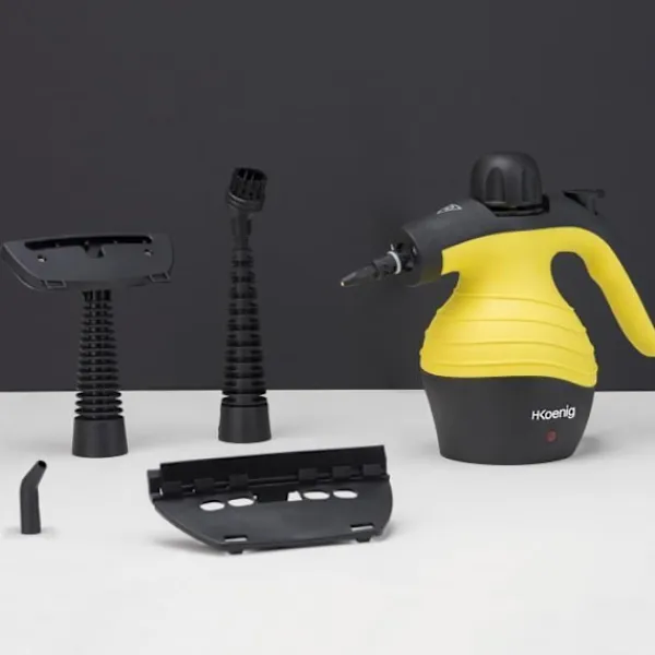HKOENIG Ångtvättar-handhållen ångtvätt - 4,2 bar max - Kapacitet 300 ml - Gul gult och svart