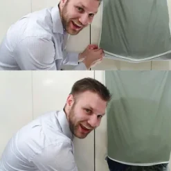 Xuigort Tvättillbehör-Hållbar Oxford Bag Tvättkorg Väska, Över Dörren Tyg Korg med Krokar, för Badrum, Förvaring, Vägg, Garderob, 75x50cm