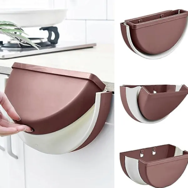 GIFT OF G Soptunnor-Hängande Köksavfallsbehållare, Vikbara Soptunnor för Kök