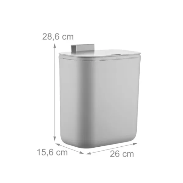 Northix Soptunnor-Hängande köksavfallsbehållare, 9 l, gångjärnsförsett lock