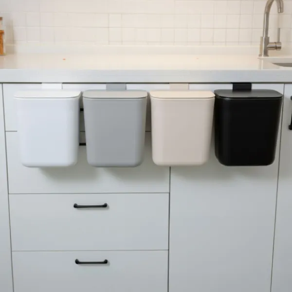 Northix Soptunnor-Hängande köksavfallsbehållare, 9 l, gångjärnsförsett lock