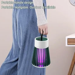 Skadedjur & Insekter-Hängande krok elektrisk avvisande lampa multifunktionell laddningsbar avvisande fälla lampa för vardagsrum sovrum（Uppladdningsbar，Grå）