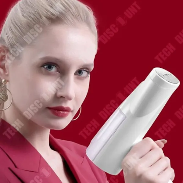 TECH DISCOUNT Ångtvättar-Hängande strykjärn - TD® - Justering 3 hastigheter - 800W - Damm 14g/min - Vattentank 100ml
