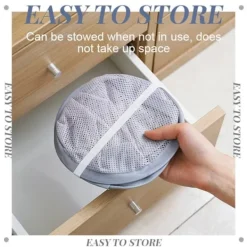 LBSS Tvättillbehör-Hängande tvättkorg Vikbar väggmonterad badrumsduk Mesh Synlig Stor öppen topp Enkel åtkomst för rummet