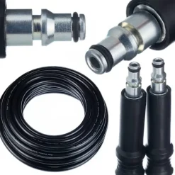 Rosfix Högtryckstvättar-Hogtrycksslang 15M Quick Connect – Nylonforstarkt | Max 200 Bar | Kompatibel med AR Blue Clean, Michelin, Stanley