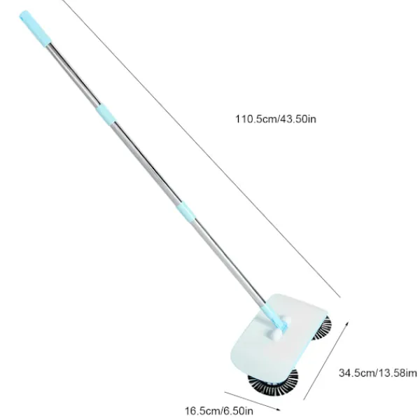 Städmaskiner-Hushålls sopmaskin mopp kvast sopskyffel golvrengöringsverktyg blå-1 st
