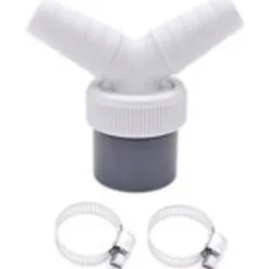 Tvättillbehör-2-i-1 avloppsslanganslutning för diskmaskin och tvättmaskin, 2-vägs Y-typ splitter slanganslutningsadapter.