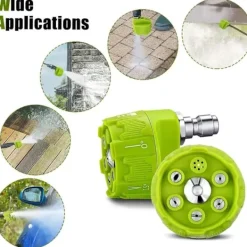 OCEAN Högtryckstvättar-6-i-1 Multifunktionell Sprutmunstycke för Högtryckstvätt max 3500 psi – Bärbara Högtryckstvätttillbehör, Munstycken