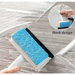 Fönsterrengöring-2-i-1 Rengöringsborste, Ow Squeee med Svamp, Rengöringsverktyg för S, , Kakel, Bilglas (2 st)