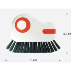 Fönsterrengöring-2-i-1 Spårrengöringsborste, Multifunktionell Borste med Hårda Borst och Dold Skrapa, Hörnvårdsborste, Fönsterspårrengöringsverktyg, Spårrengöring