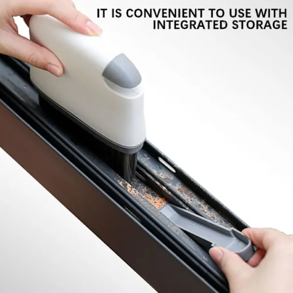 LBSS Städmaskiner-2-i-1 Spårrengöringsborste Uppgraderad Spaltrengörare För Fönsterspår Skjutdörrar Spårrengöringssvamp