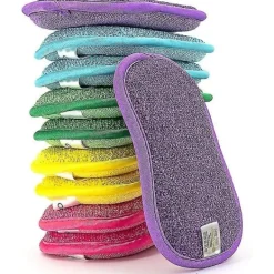 no brand Svampar & Dukar-IC CNE Set med 10 tvättbara och återanvändbara mikrofibersvampar