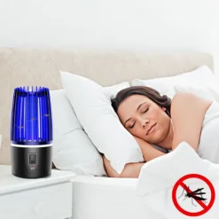 del Skadedjur & Insekter-IC Elektrisk Insektsfälla USB Laddningsbar Myggdödare med Nattlampa