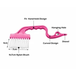 no brand Fönsterrengöring-IC Groove Gap Rengöringsborste, 3 ST Mångsidiga Spårborstar