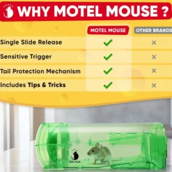 del Skadedjur & Insekter-IC inomhusmusfällor för hem Levande musfälla Fånga och släpp musfällor