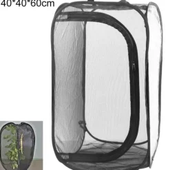 del Skadedjur & Insekter-IC Insekts- och fjärilshabitatbur Stor bärbar insektsmonark 40*40*60cm