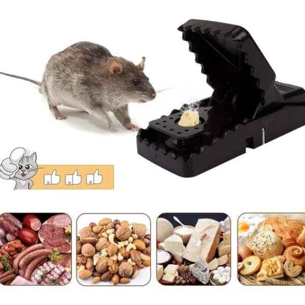 no brand Skadedjur & Insekter-IC Musfälla, 6ST Musfälla Återanvändbar Plastråttfälla