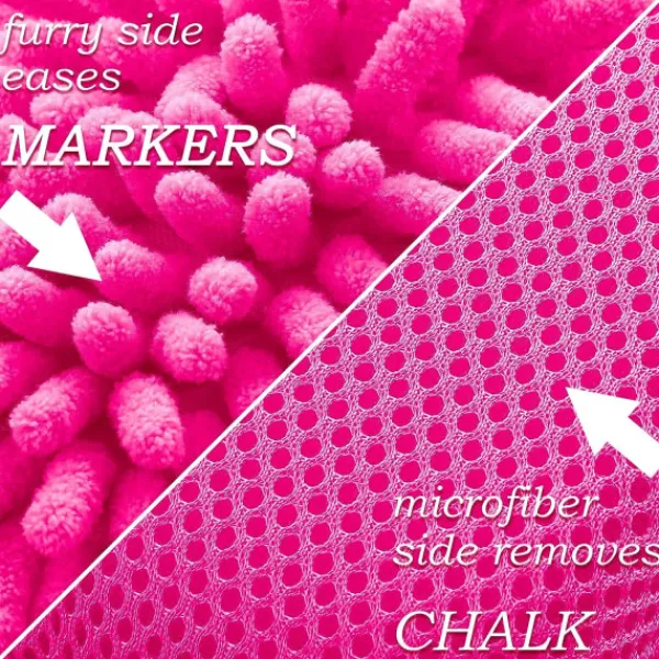 no brand Svampar & Dukar-IC 2-pack Mikrofiber Shag Whiteboard Suddgummi Tvättbar Mikrofiber Shag