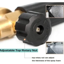 del Högtryckstvättar-IC Skummunstycke, snöskum, biltvätt, tvålskummare med justerbart skummunstycke, tvålbehållare