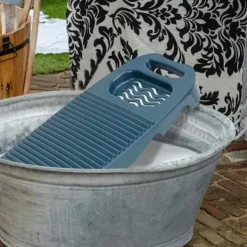 no brand Tvättillbehör-IC Stor tvättbräda, handtvättbräda, tvättbräda för tvätt Stor, hög seghet tvättbräda hushåll, 17,7 x 7,8 tum (mörkblå)