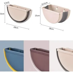 no brand Soptunnor-IC Vikbar Köksbehållare, Hängande Papperskorg, Liten Bärbar Papperskorg (Beige)