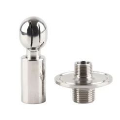 Rengöringsmedel-1.5in TC X 1/2in MNPT Mikro Roterande Sprayboll CIP Tankrengöringsboll Bryggutrustning