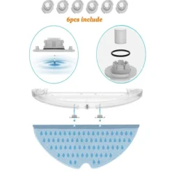 INF Dammsugare & Tillbehör-Dammsugartillbehör 22 delar Xiaomi Roborock S5 Max/S6 Pure/S6 MAXV/S50/S51/S55/S5/S60/S65/S6