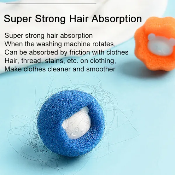 INF Tvättillbehör-Hårborttagningsboll för tvättmaskin 6 st