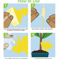 INF Skadedjur & Insekter-60-pack Flugfångare / Flugfälla / Klibbig insektsfälla