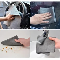 INF Svampar & Dukar-5-pack magisk trasa rengöringsduk för fönster, glas, bilar